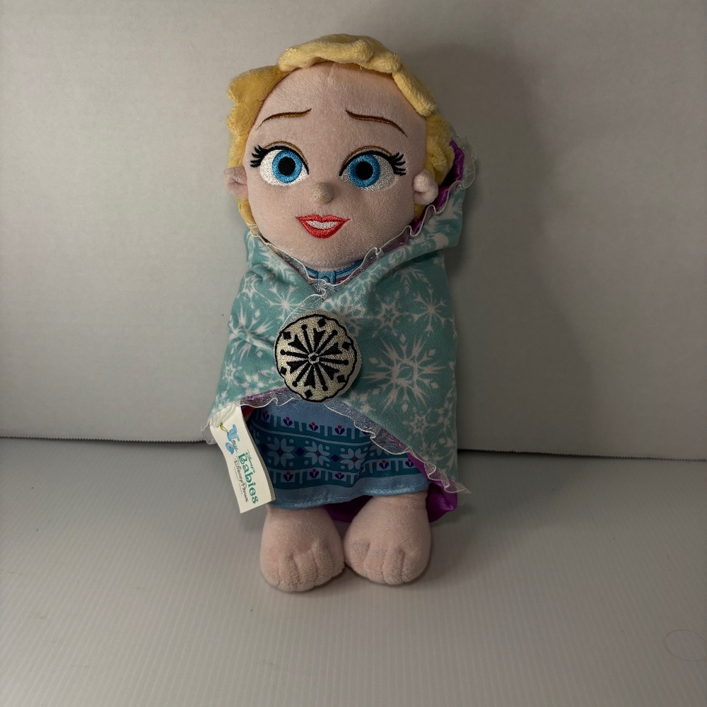 Disney Parks Babies Plush in a Blanket Pouch Theme Parks Baby Elsa Frozen 12"